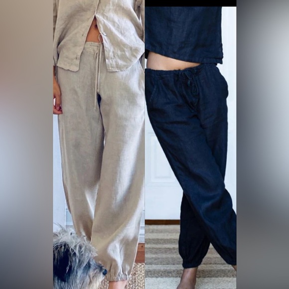 jess brown Pants - Jess brown Potters Pant linen